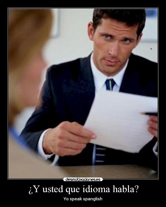 ¿Y usted que idioma habla? Desmotivaciones
