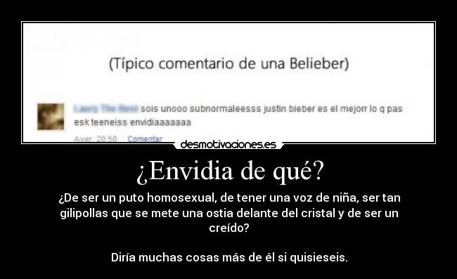 ¿Envidia de qué? - 