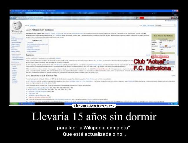 Llevaria 15 años sin dormir - 