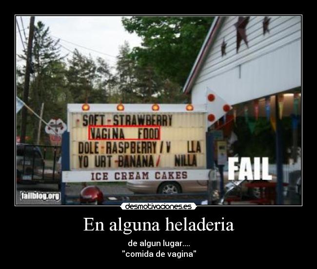 En alguna heladeria -