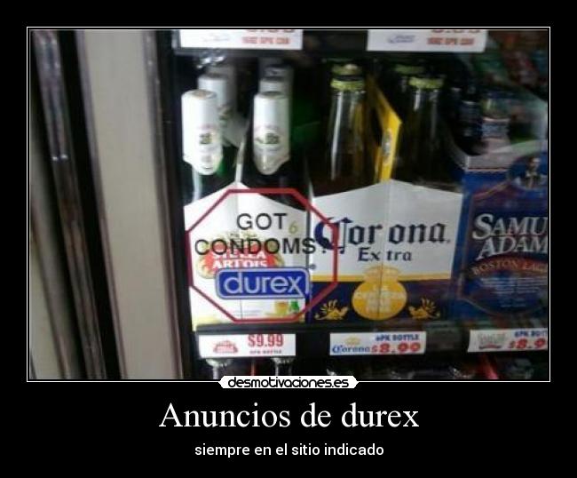 carteles condones desmotivaciones