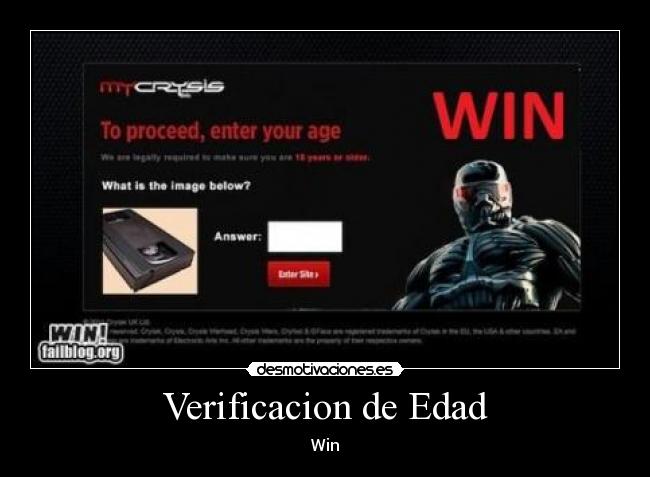 Verificacion de Edad -