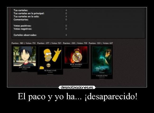 El paco y yo ha... ¡desaparecido! -