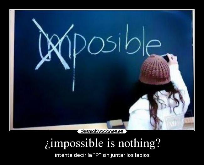 carteles labios juntar imposible desmotivaciones