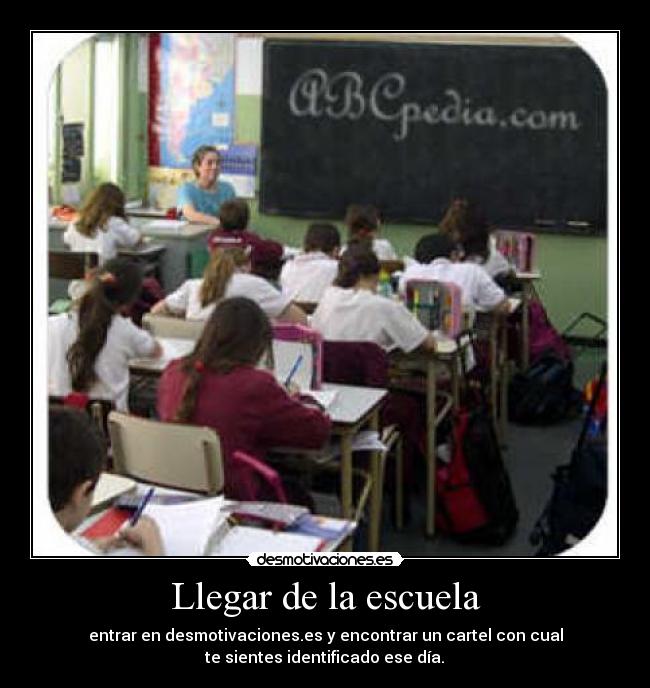 carteles escuela escuela desmotivaciones