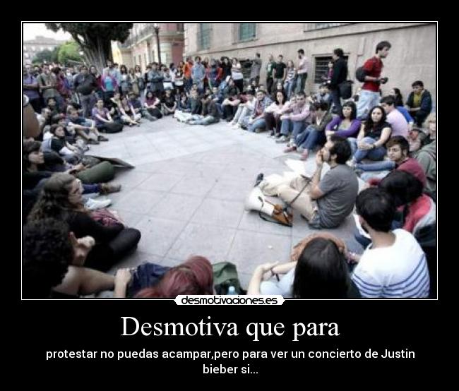 Desmotiva que para -