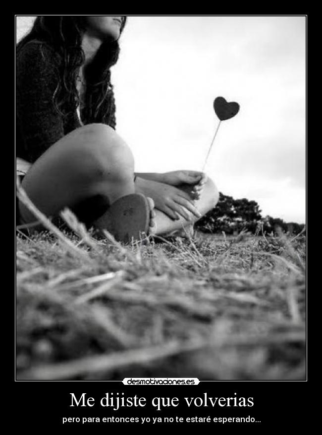 Me dijiste que volverias - 