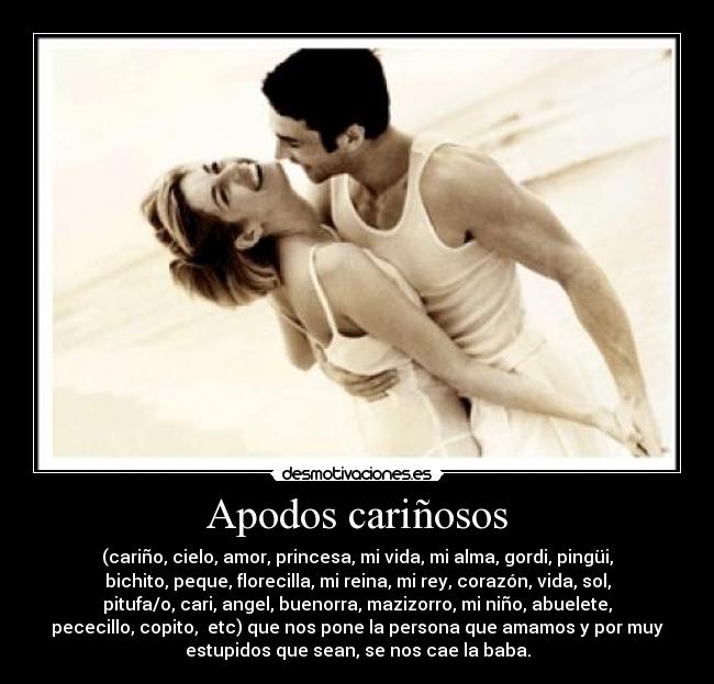 Apodos cariñosos -