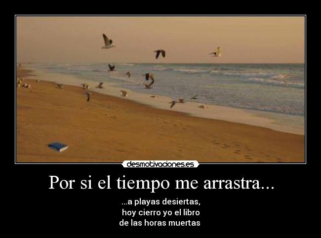 Por si el tiempo me arrastra... -