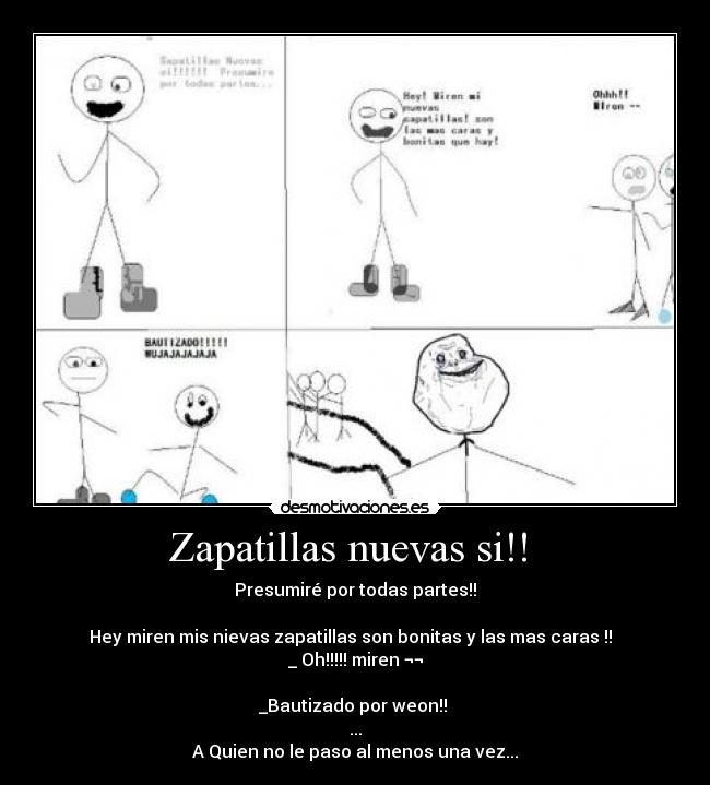 carteles pobres sapatillas desmotivaciones