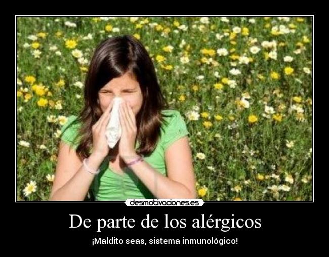 carteles alergia desmotivaciones