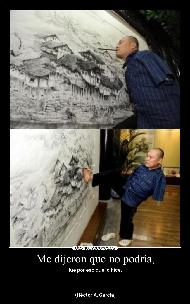 carteles hector garcia superacion dibujante asiatico desmotivaciones