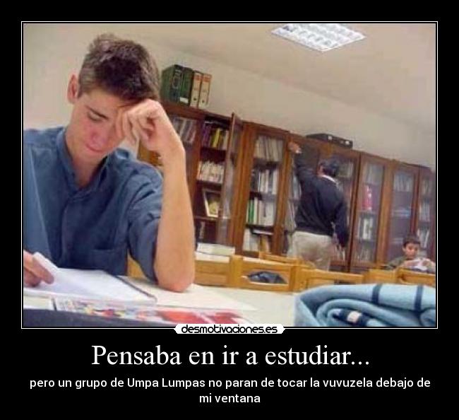 Pensaba en ir a estudiar... -