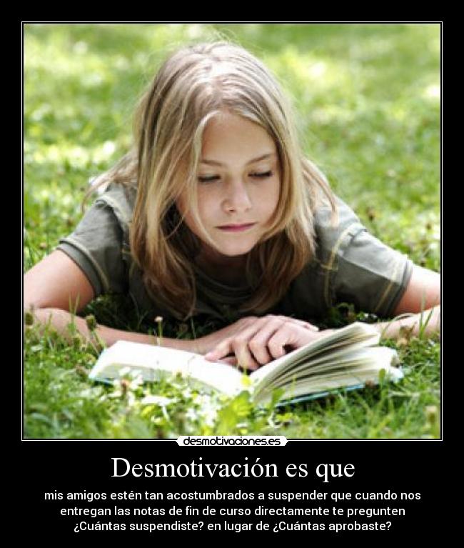 Desmotivación es que -