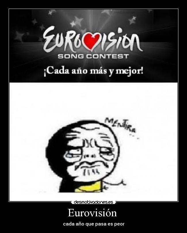Eurovisión - cada año que pasa es peor