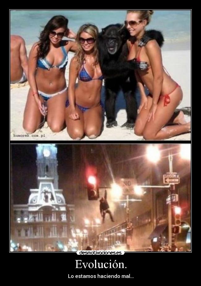 Evolución. - Lo estamos haciendo mal...