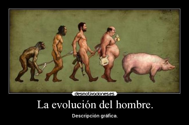 La evolución del hombre. -