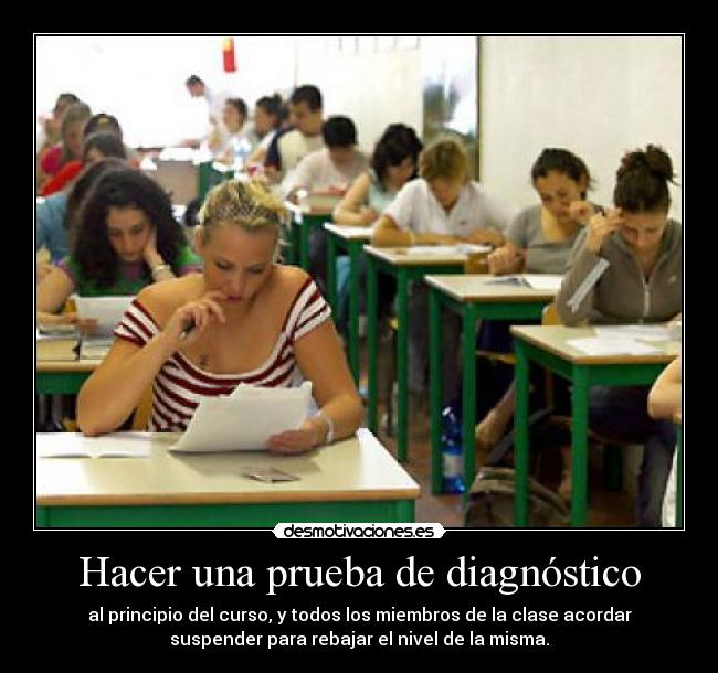 Hacer una prueba de diagnóstico - 