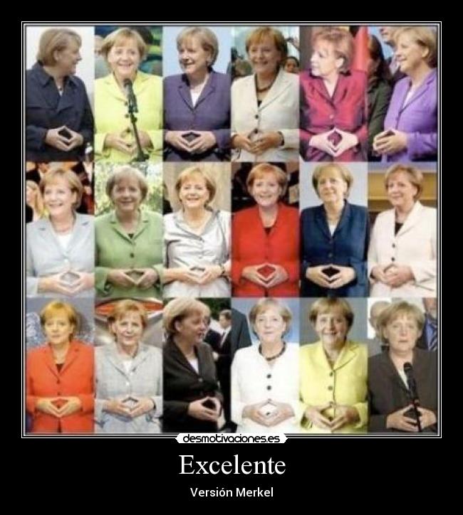 carteles excelente merkel desmotivaciones