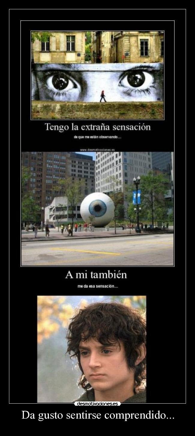 Da gusto sentirse comprendido... -