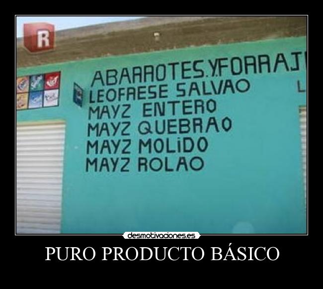 PURO PRODUCTO BÁSICO -