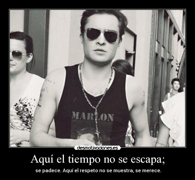 Aquí el tiempo no se escapa; - 