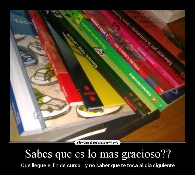 Sabes que es lo mas gracioso?? -