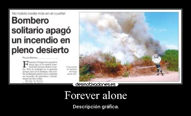 Forever alone - Descripción gráfica.