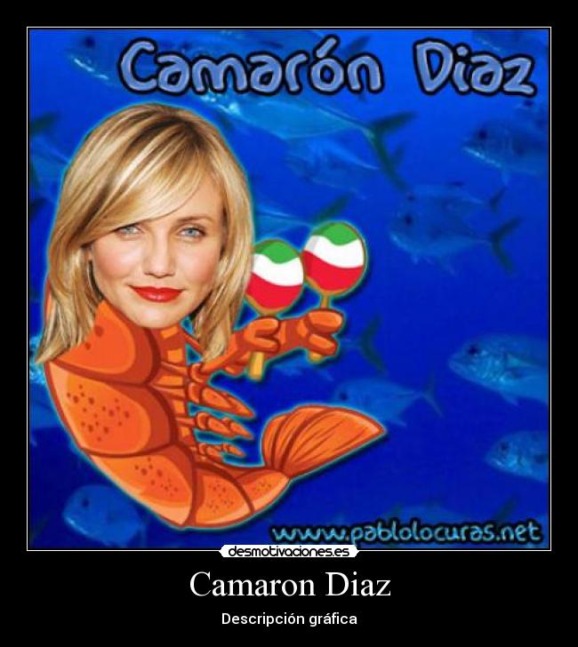 Camaron Diaz - Descripción gráfica
