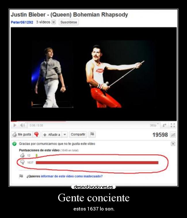 Gente conciente - estos 1637 lo son.