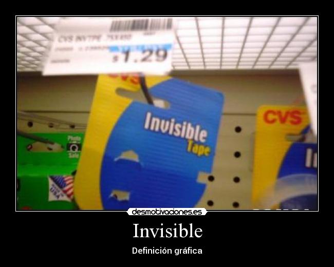 Invisible - Definición gráfica