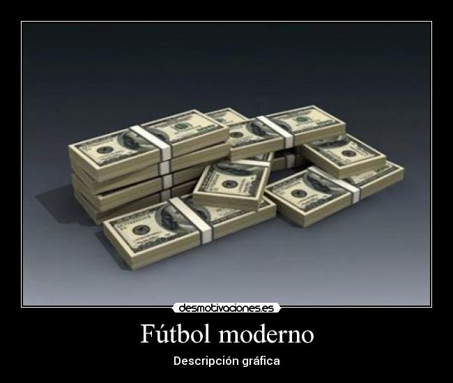 Fútbol moderno - Descripción gráfica
