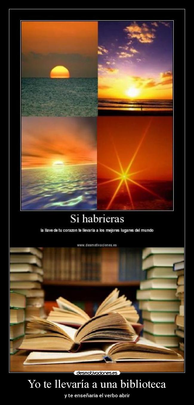 Yo te llevaría a una biblioteca - 