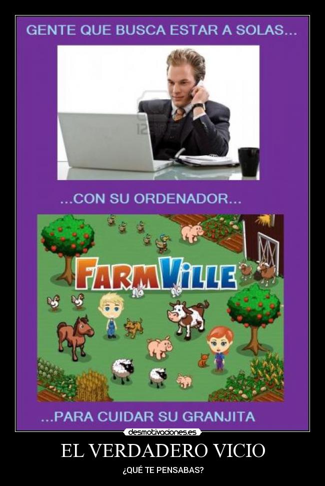 carteles farmville facebook vicio fap granja granjita ordenador usuario desmotivaciones