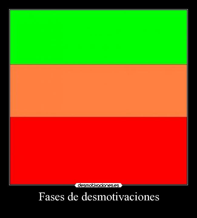 Fases de desmotivaciones - 