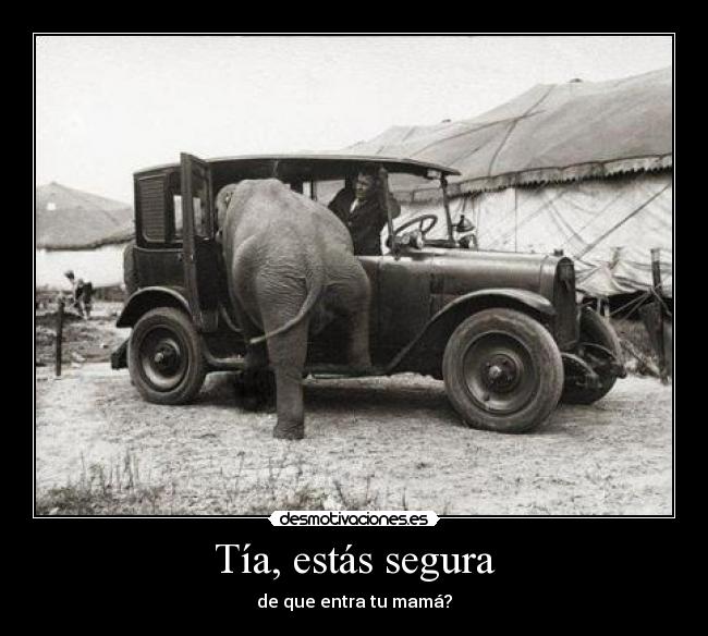 Tía, estás segura -