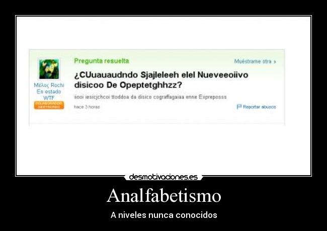 Analfabetismo - 