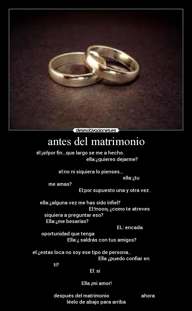 antes del matrimonio - 