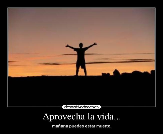 Aprovecha la vida... -