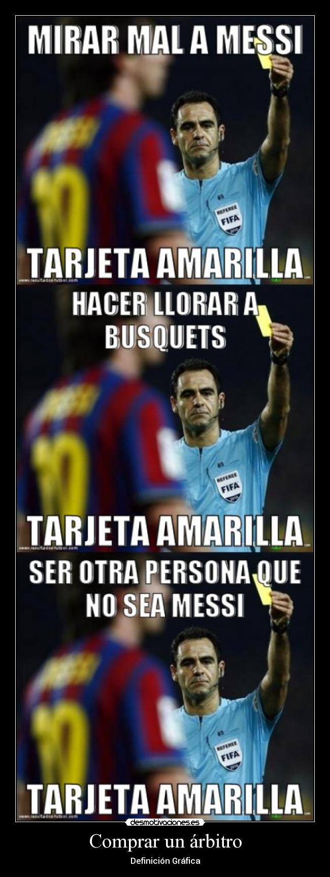 carteles arbitro arbitro madrid real madrid barcelona barsa fcb futbol futbol desmotivaciones