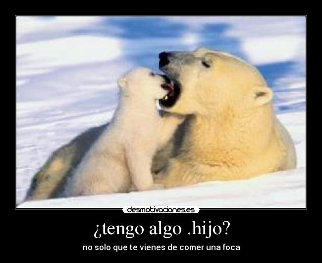 ¿tengo algo .hijo? -