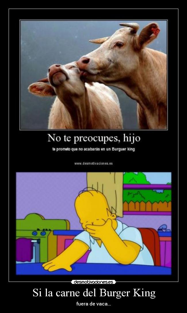 Si la carne del Burger King -