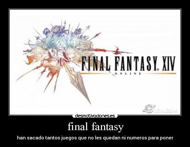 carteles final fantasy desmotivaciones