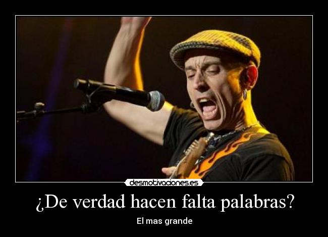 ¿De verdad hacen falta palabras? -