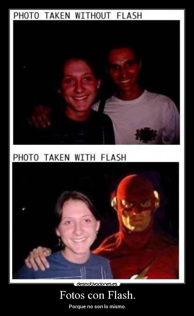 Fotos con Flash. -