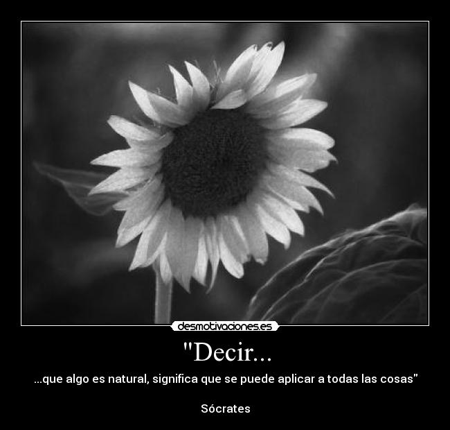 Decir... -