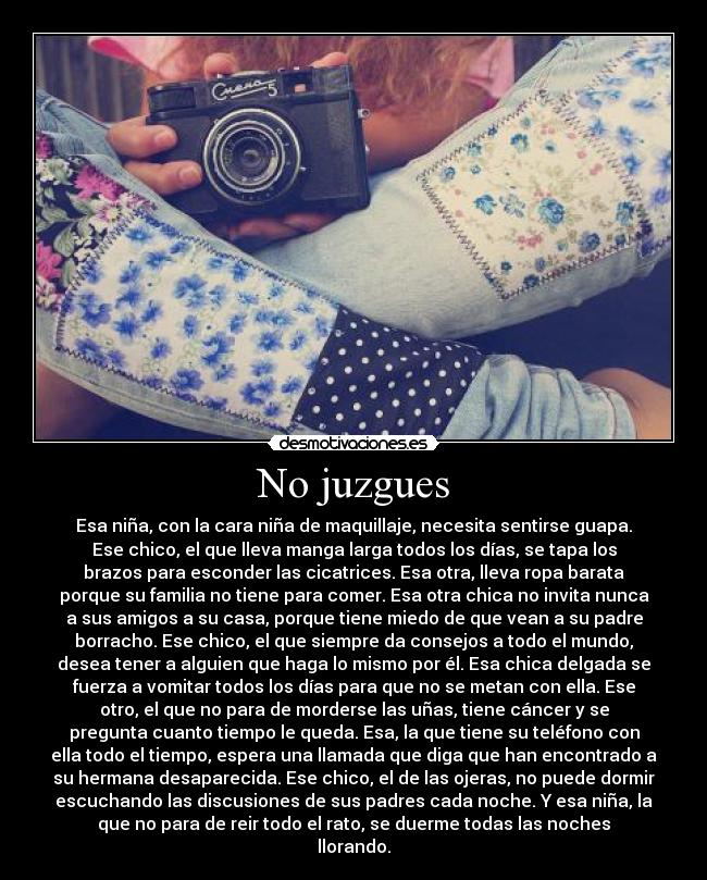 No juzgues - 