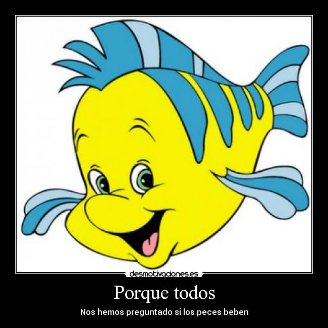carteles flounder peces preguntar desmotivaciones