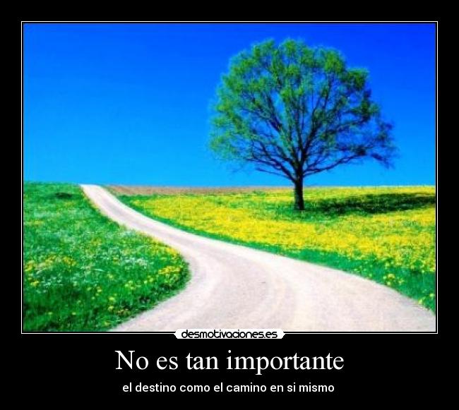 carteles importante camino destino desmotivaciones