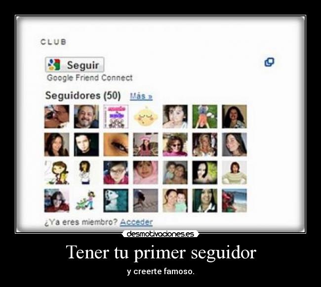 Tener tu primer seguidor - 